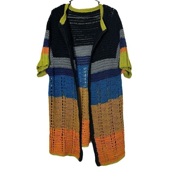Handmade Crochet‎ Open Front Cardigan - Picture 1 of 6